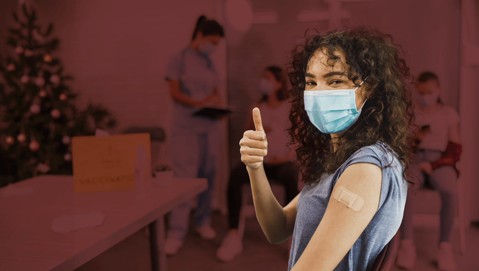 Patient giving a thumbs up after pharmacy care